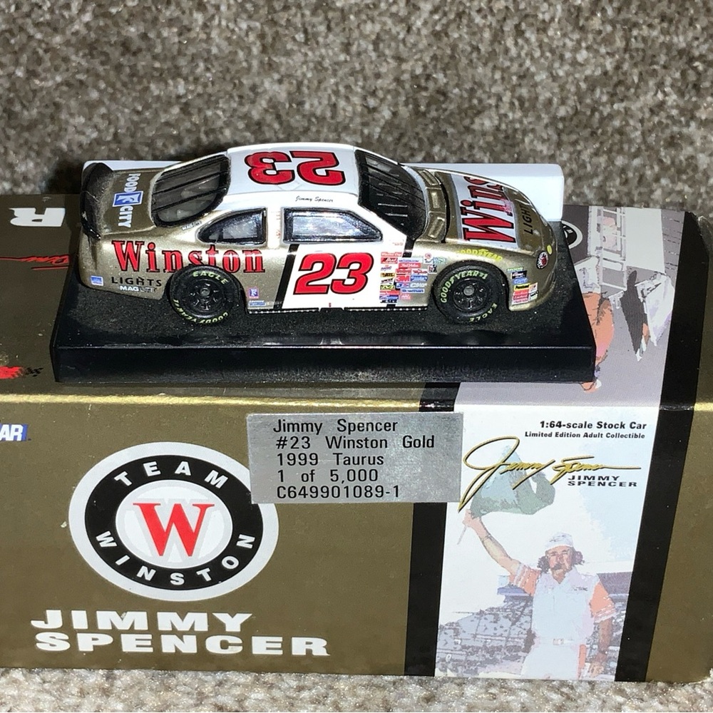 1999 NASCAR #23 Jimmy Spencer Winston Gold Taurus Limited Edition 1:64 - RARE!